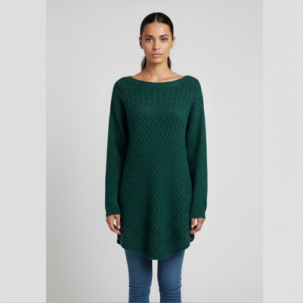 It's Our Time Pullover Knit Sweater- Forest Green